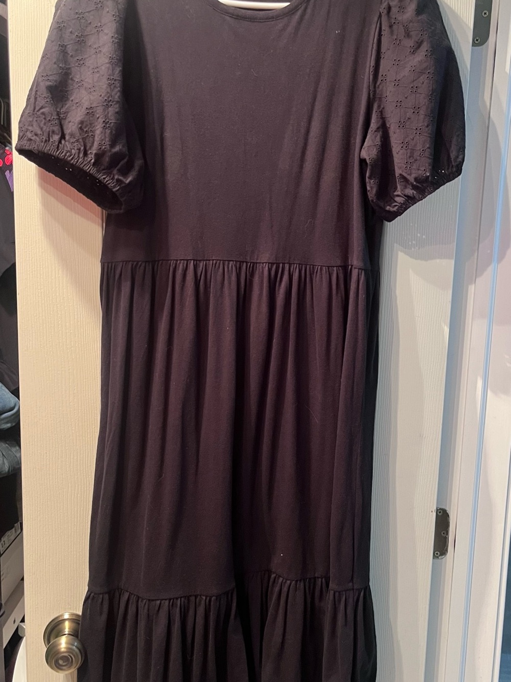 JCrew women’s eyelet Sleeve Tiered Dress